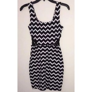 Charlotte Russe • Black & White Bodycon Dress